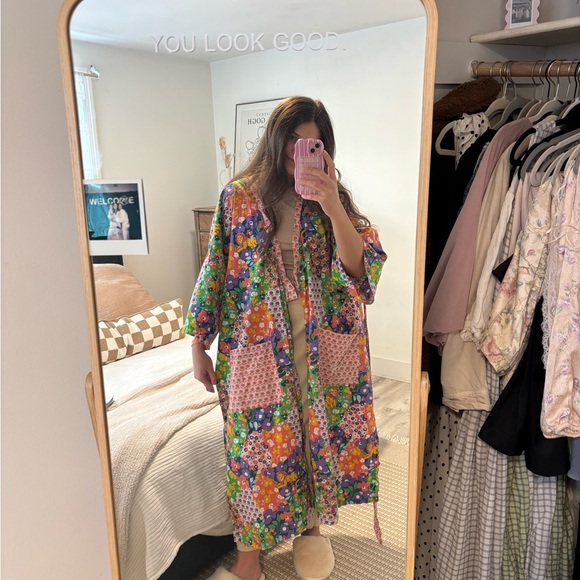 Printfresh Multicolor Floral Robe - Picture 2 of 7